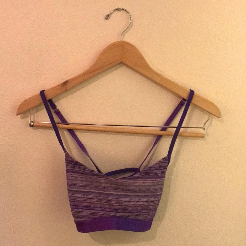 Purple and Pink Lulu Lemon Sports Bra
